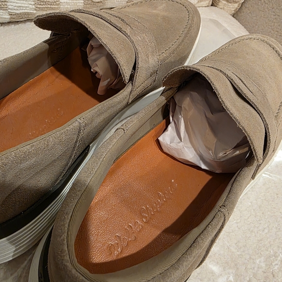 Wolf & Shepherd Crossover Penny Loafer Suede Leather Mens Size 11 M - Picture 8 of 15